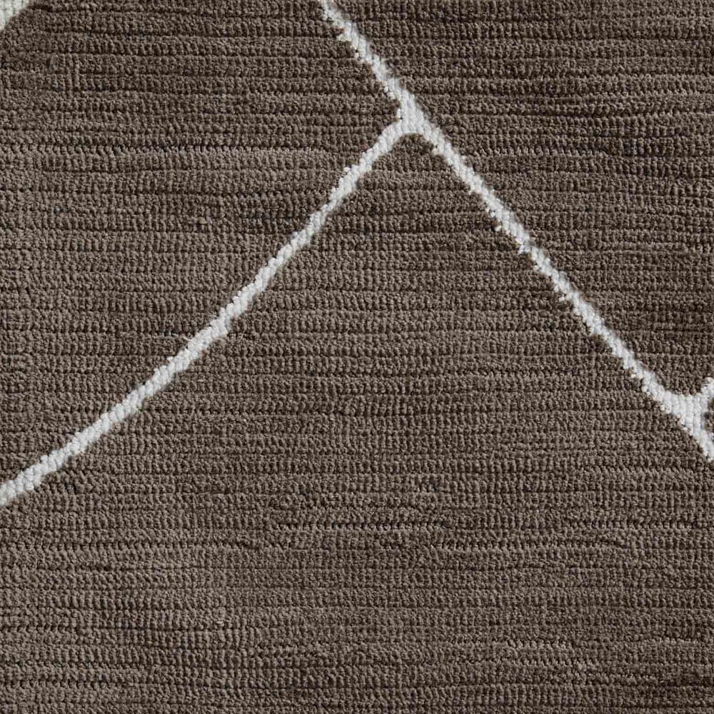Magnolia Home Logan 2&#39;6&quot; x 7&#39;6&quot; Mocha and White Runner, , large