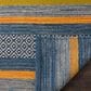 Safavieh Montauk 2"6" x 10" Blue and Orange Runner, , large
