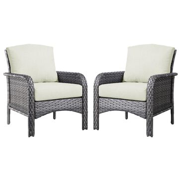 HOMLUX 27" Patio Single Chair in Beige (Set of 2), , large