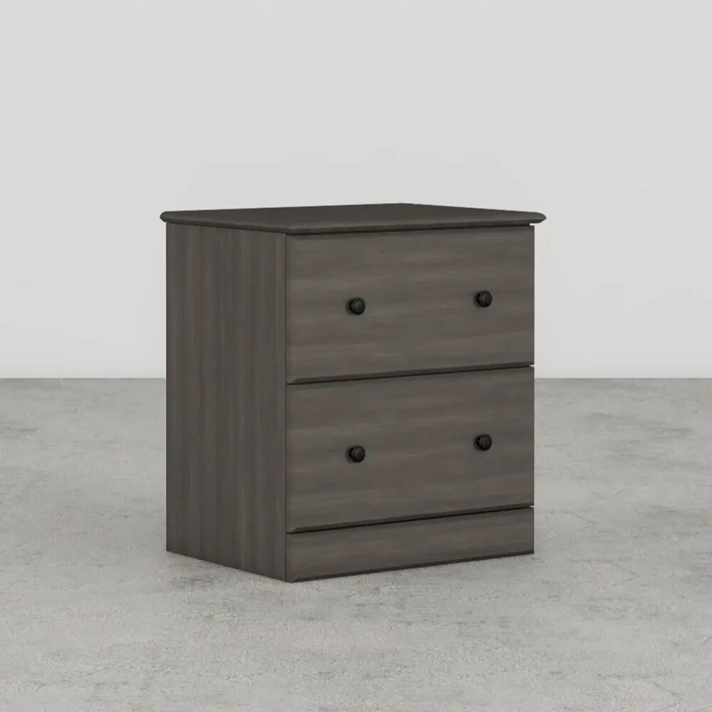 Lemoore Essential 2-Drawer Nightstand in Storm Grey, , large