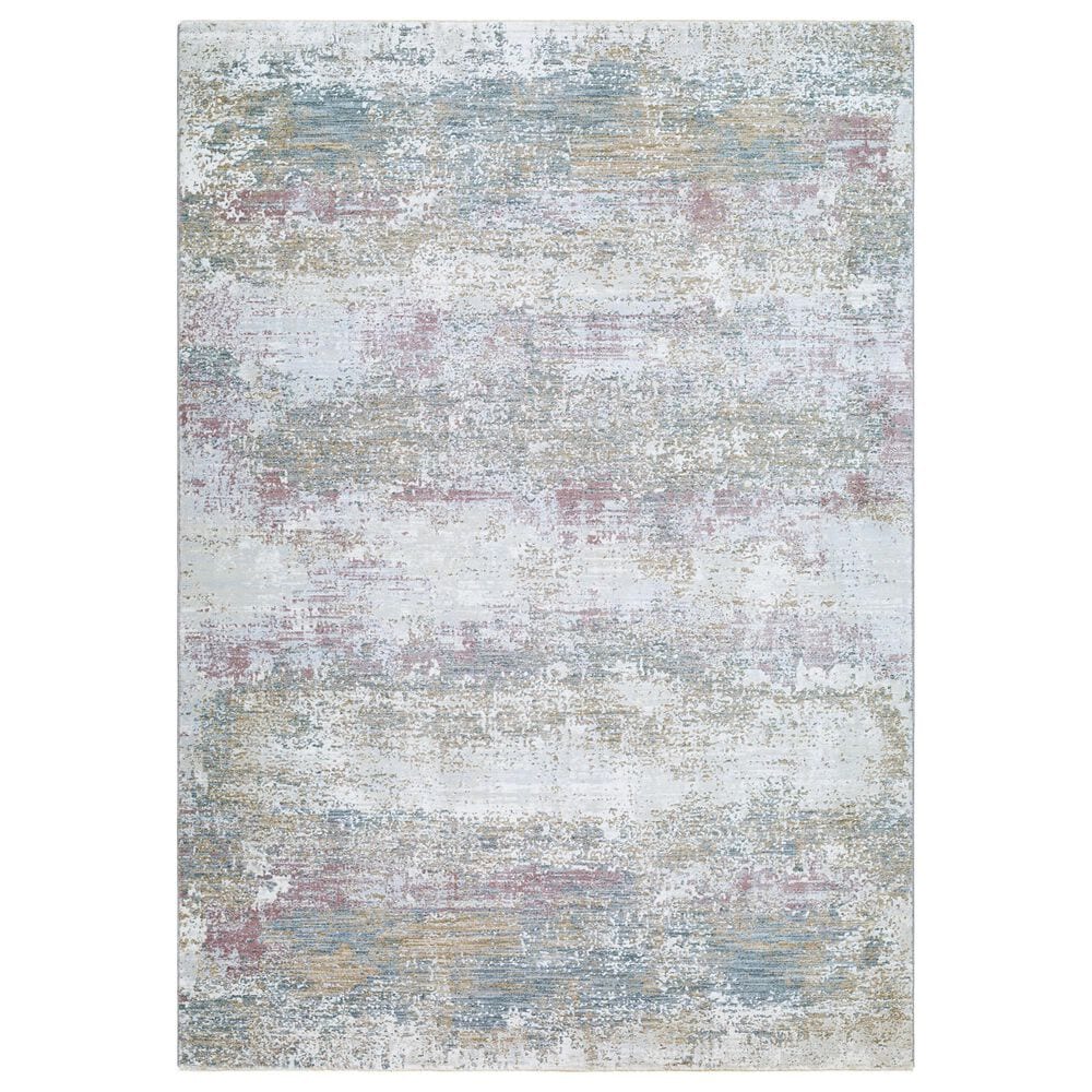 Surya Brunswick 7"10" x 10"2" Blue, Cream, Tan, Olive, Dusty Pink and Light Slate Area Rug, , large
