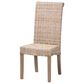 Baxton Studio Santiago Side Chair in Grey and Rustic Taupe, , large