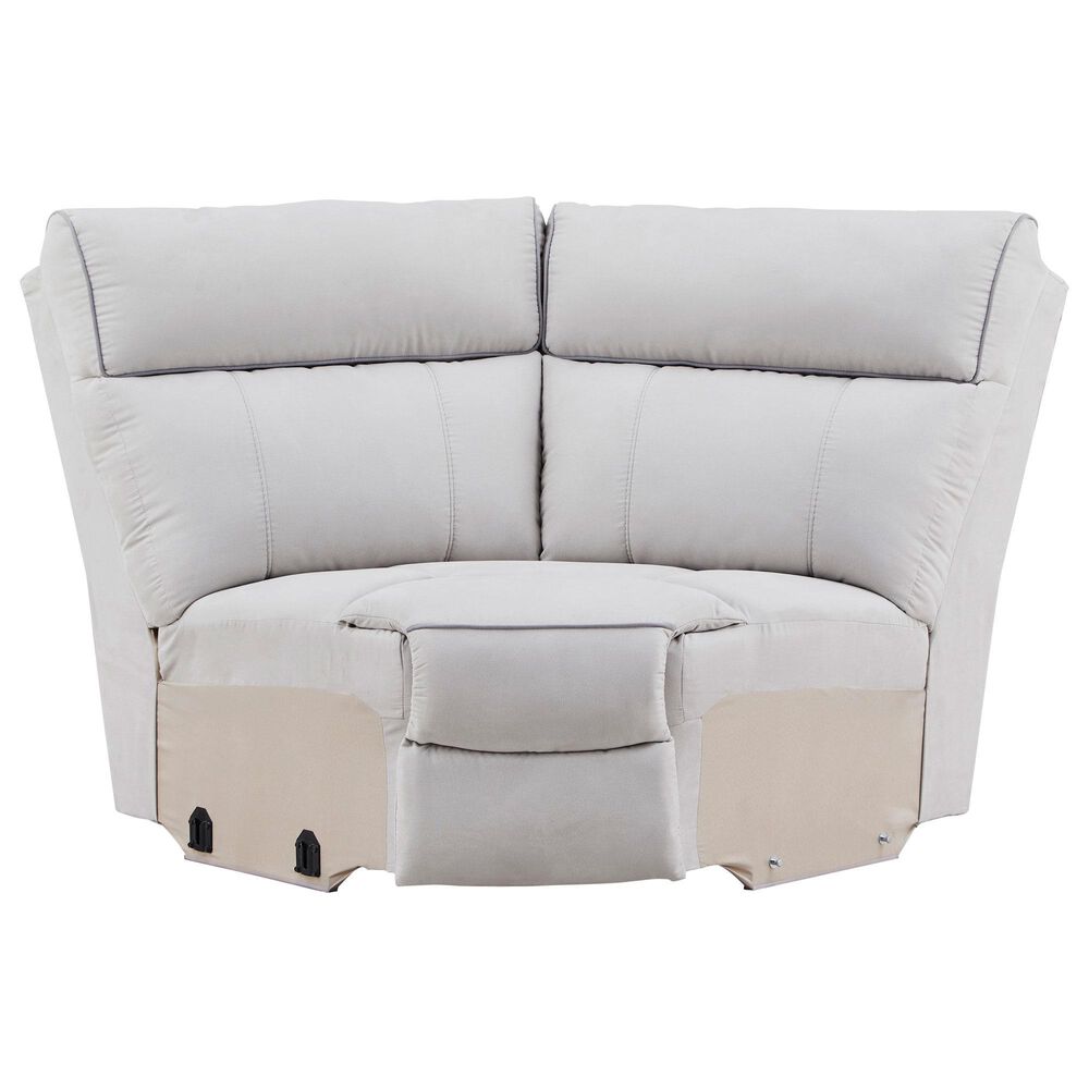 Ashley Social Pointe 7-Piece Power Symmetrical Reclining Sectional in Pearl and Ash, , large