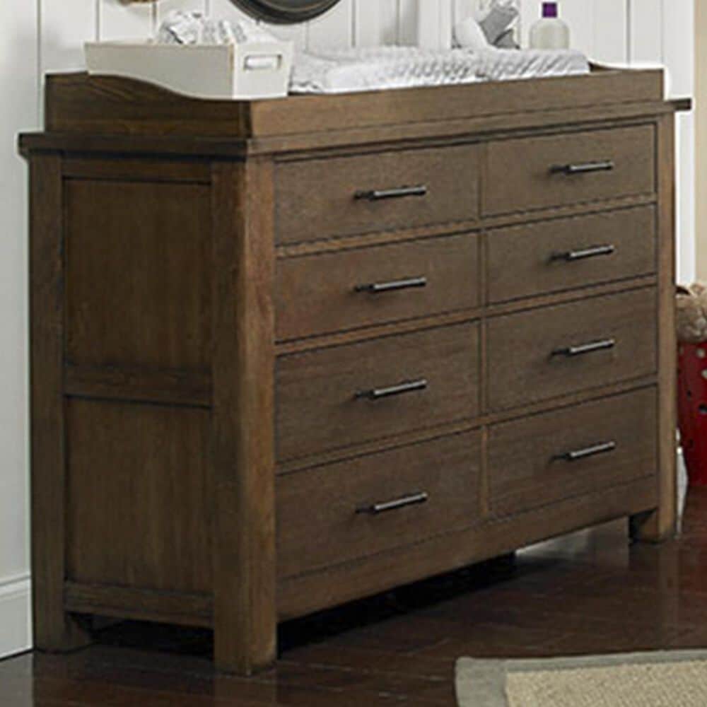 Bivona & Company Lucca 8 Drawer Double Dresser in Weathered Brown, , large