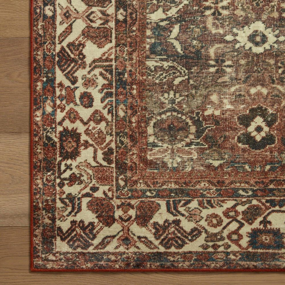 Magnolia Home Banks 2&#39; x 5&#39; Brick and Ivory Area Rug, , large
