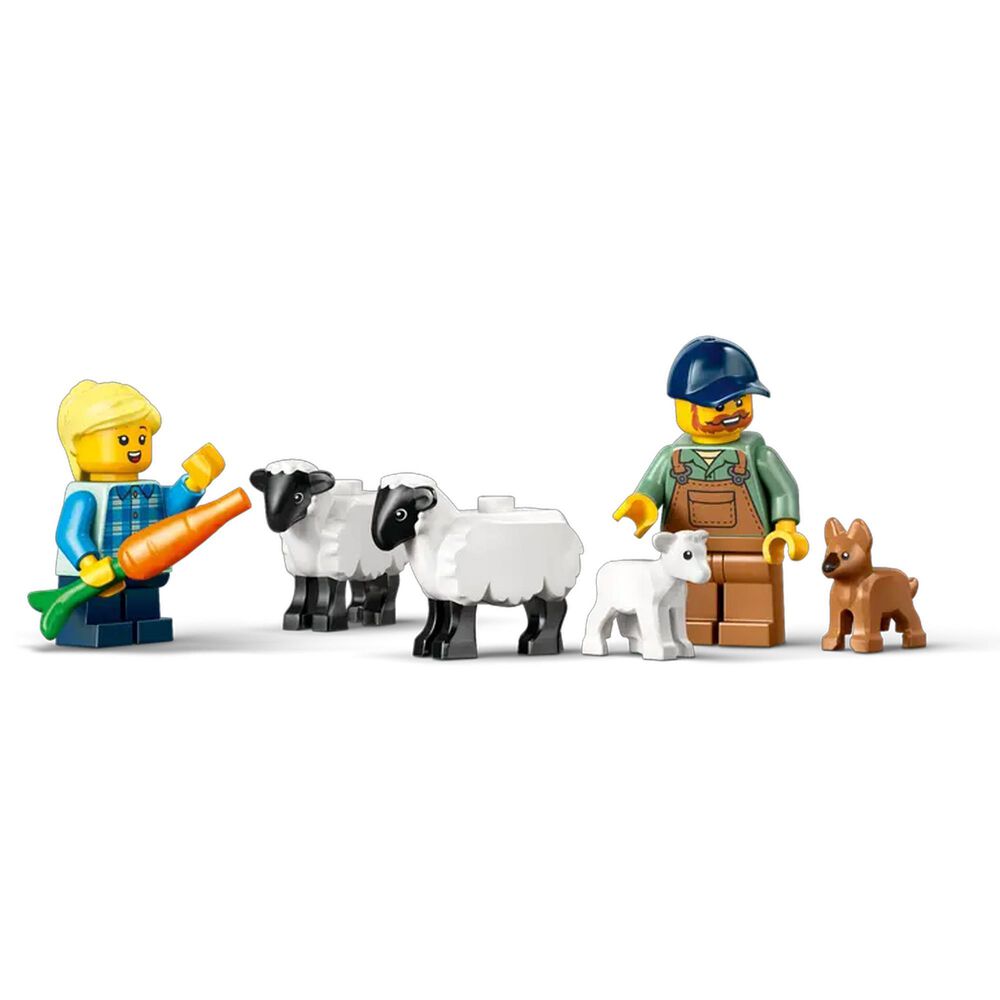 LEGO City Red Farm Tractor with Trailer &amp; Sheep, , large