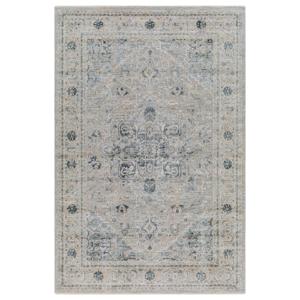 Surya Brunswick 6"7" x 9"6" Dusty Sage, Taupe, Light Gray, White, Pale Blue, Olive, Teal and Light Sage Area Rug, , large