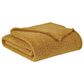 Pem America Brooklyn Loom Marshmallow King Blanket in Mustard, , large