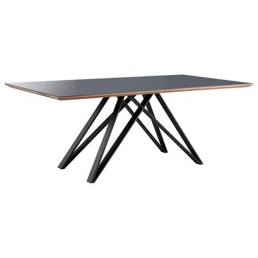 Blue River Urbino Dining Table in Matte Black and Walnut - Table Only, , large