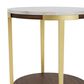 Riverside Furniture Emery Oval End Table in Smoked Cherry and Bronze, , large