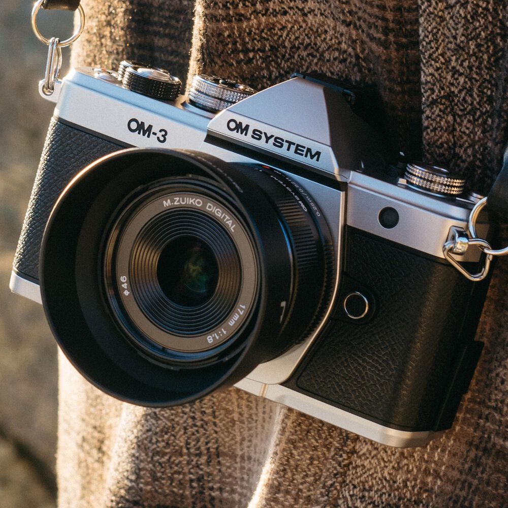 OM- System M.Zuiko Digital 17mm f/1.8 II Lens in Black, , large