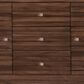 James Martin Vanities Linear 59" Double Bathroom Vanity in Mid Century Walnut with 15 cm Glossy White Solid Surface Top and Rectangular Sinks, , large