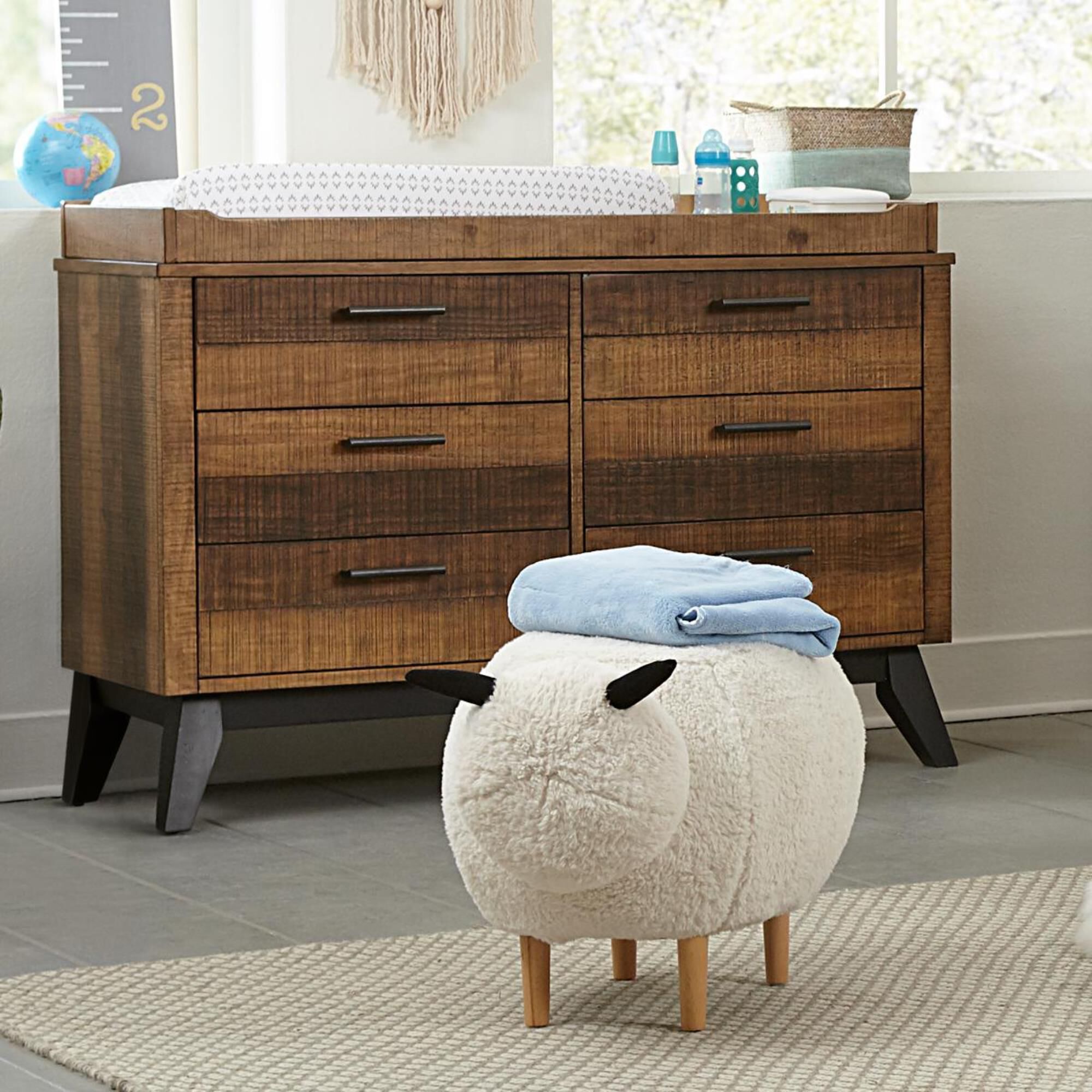 Rustic changing table dresser hotsell