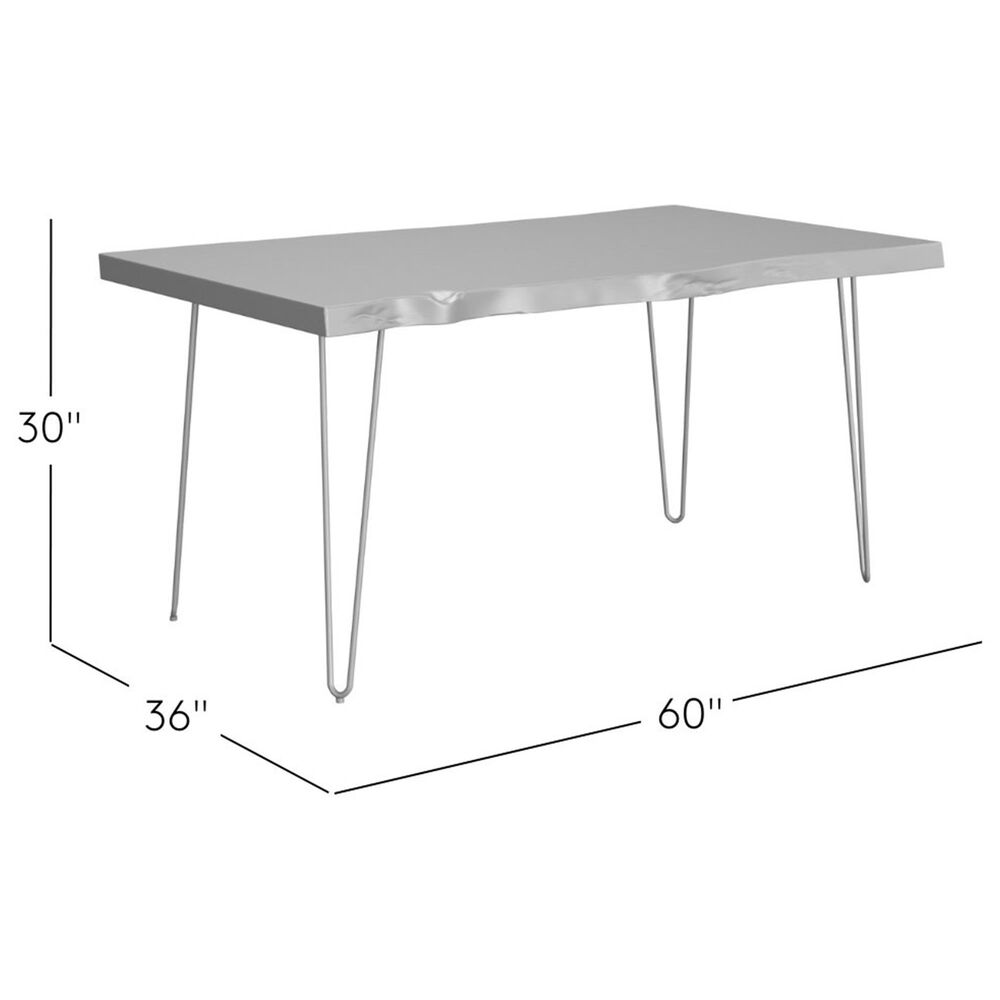 Waltham Nature&#39;s Edge 60&quot; Dining Table in Chestnut and Black - Table Only, , large