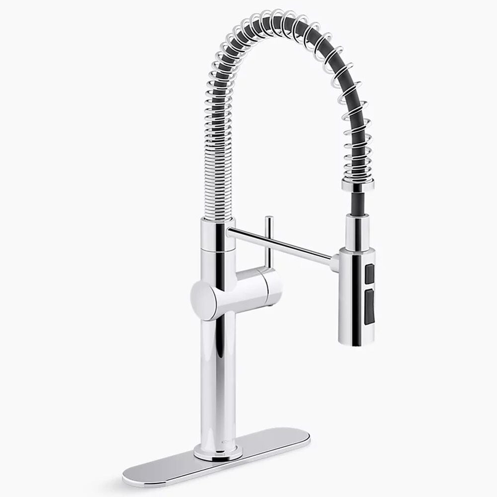 Kohler Crue Semi-Professional Kitchen Sink Faucet in Polished Chrome, , large