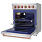 Thor Kitchen Gordon Ramsay 4.6 Cu. Ft. Professional Freestanding Electric Range with Rose Gold Handle Kit in Stainless Steel, , large