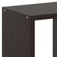 HOMLUX 2-Cube Reversible Open Back Bookshelf in Dark Oak, , large