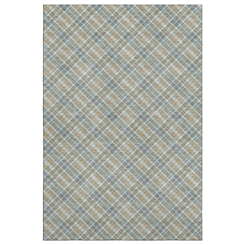 Dalyn Rug Company Soft Essentials Plaid Seaside 5" x 7"6" Indoor/Outdoor Area Rug, , large