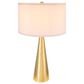 A&B Home Cone Table Lamp with Collapsible Shade in Gold, , large