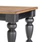 Legacy Classic Vintage Market 7-Piece Rectangular Dining Set in Barnwood Oak and Kettle Black, , large