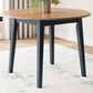 Ashley Gesthaven Dining Table in Light Natural and Dark Slate Blue - Table Only, , large