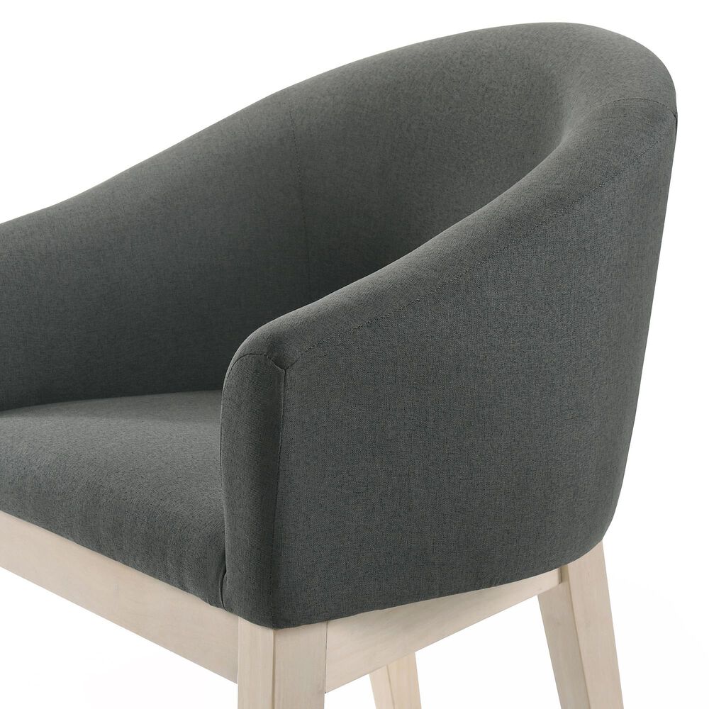 HOMLUX Barrel Accent Chair in Gray (Set of 2), , large