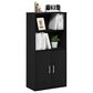 HOMLUX 4-Tier Open Shelf Display Bookcase in Black Oak, , large
