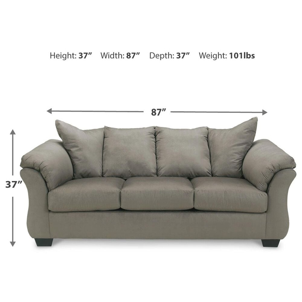 Ashley Darcy Stationary Sofa in Cobblestone, , large