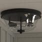 Vaxcel Toledo 2-Light Flush Mount in Matte Black, , large
