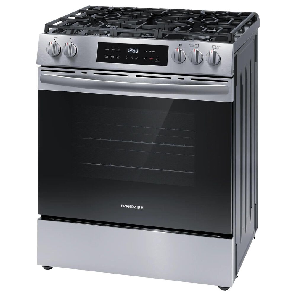 Frigidaire 30" Slide-In Gas Range with Air Fry in Stainless Steel, , large