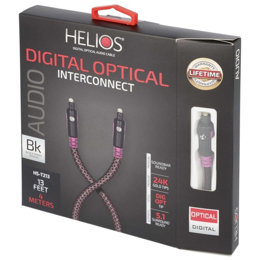 Helios 13 Ft Optical Cable in Black, , large