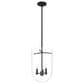 Hunter Sacha 3-Light Cloche Pendant in Natural Iron, , large