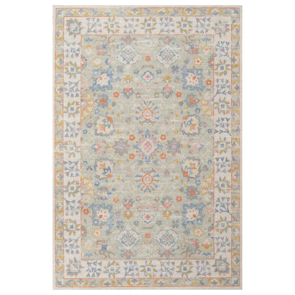 Momeni Anatolia ANA-8 6'6" x 9' Light Blue Area Rug, , large