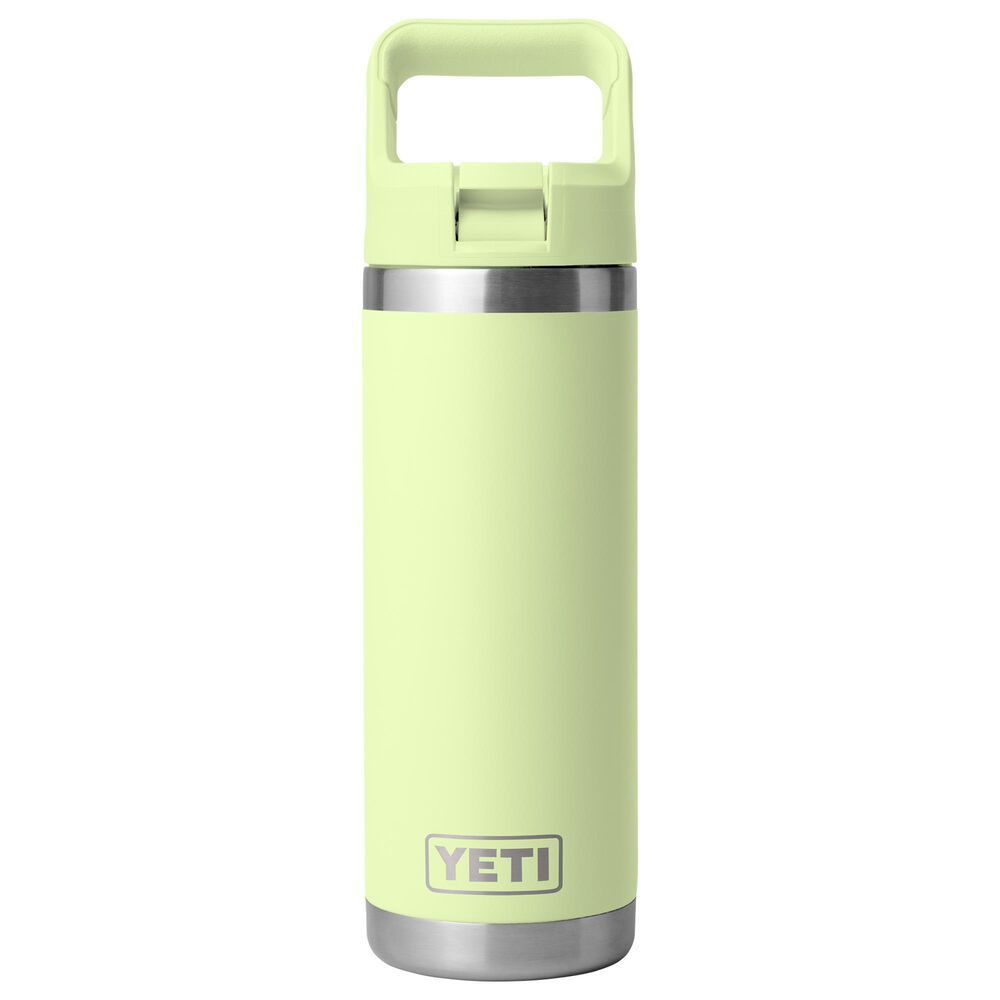YETI Rambler 18 Oz Water Bottle with Color-Blocked Straw Cap in Grasshopper, , large