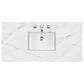 James Martin Vanities Athens 60" Single Bathroom Vanity in Glossy White with 3 cm Ethereal Noctis Quartz Top and Rectangular Sink, , large