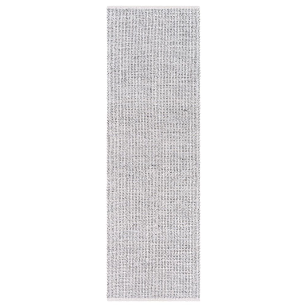 Surya Azalea Solid 2"6" x 8" Slate, Off White and Ink Blue Indoor/Outdoor Runner, , large