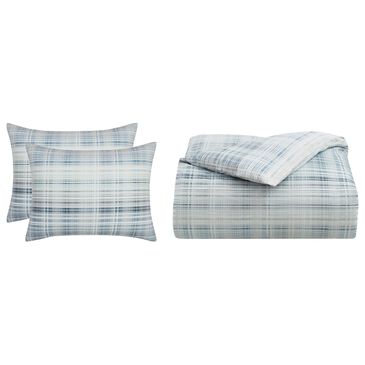 J. Queen Modern Pascal 3-Piece Full/Queen Duvet Cover Set in Blue, , large