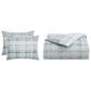 J. Queen New York Pascal 3-Piece Full/Queen Duvet Cover Set in Blue, , large