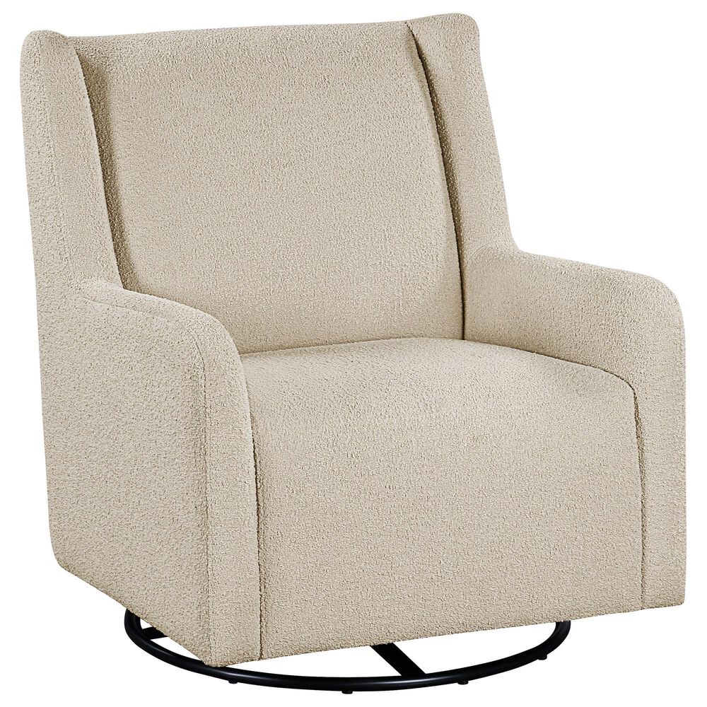 Coaster Serra Swivel Glider Chair in Sandy Beige, , large