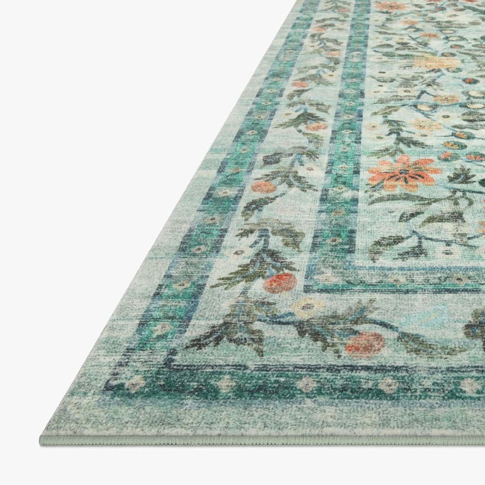 Rifle Paper Co. x Loloi Courtyard 2&#39;3&quot; x 3&#39;9&quot; Eve Sage Area Rug, , large