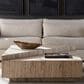 Furniture Worldwide Daxton Cocktail Table in White Travertine, , large