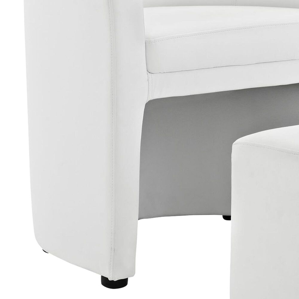 Modway Divulge Armchair and Ottoman in White NFM