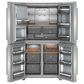 KitchenAid 19.4 cuft Quad w/ Ice&Wtr, , large