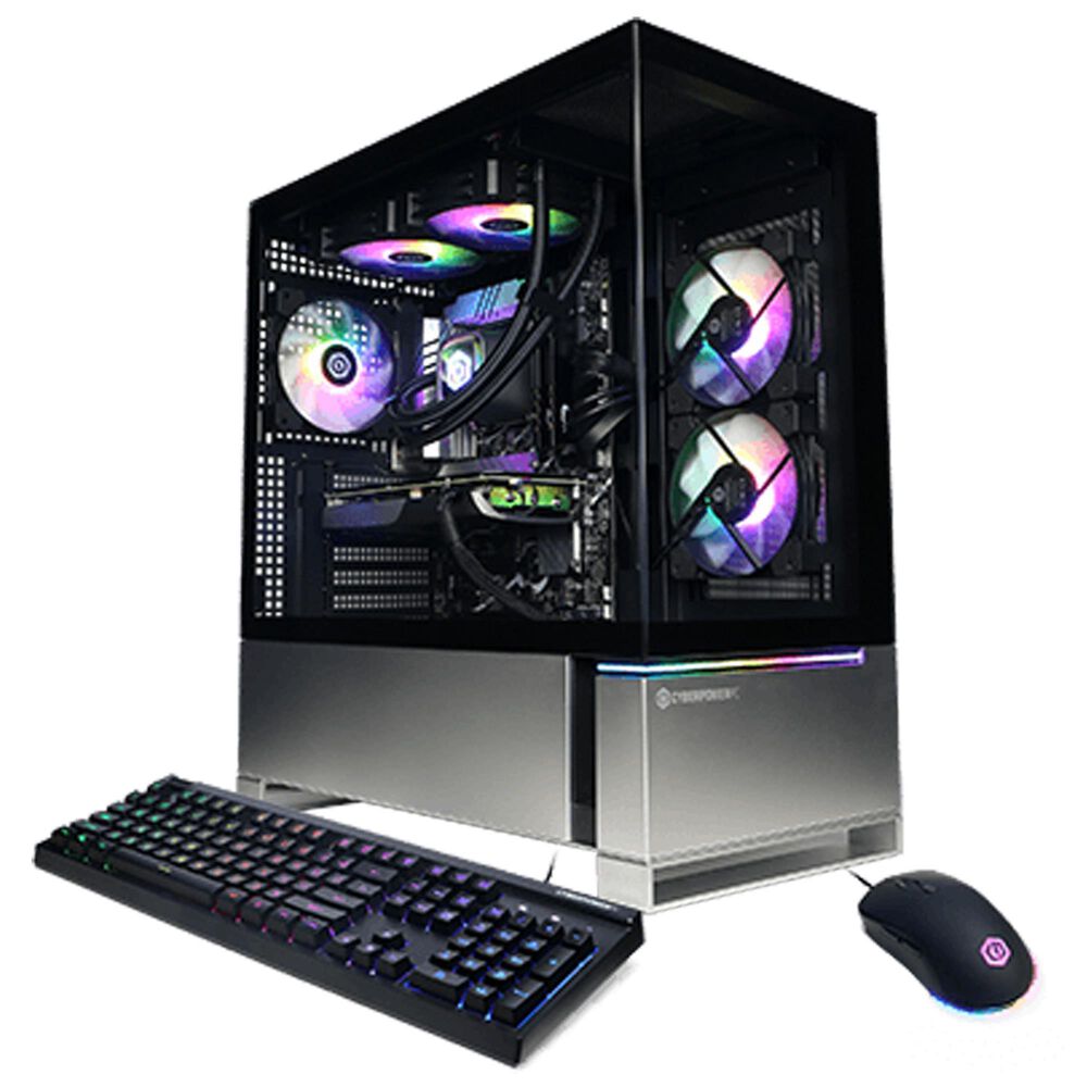 CyberPowerPC Gamer Supreme Gaming Desktop | AMD Ryzen 7 8700F - 32GB RAM - NVIDIA GeForce RTX 4070 Super - 2TB SDD in Black, , large