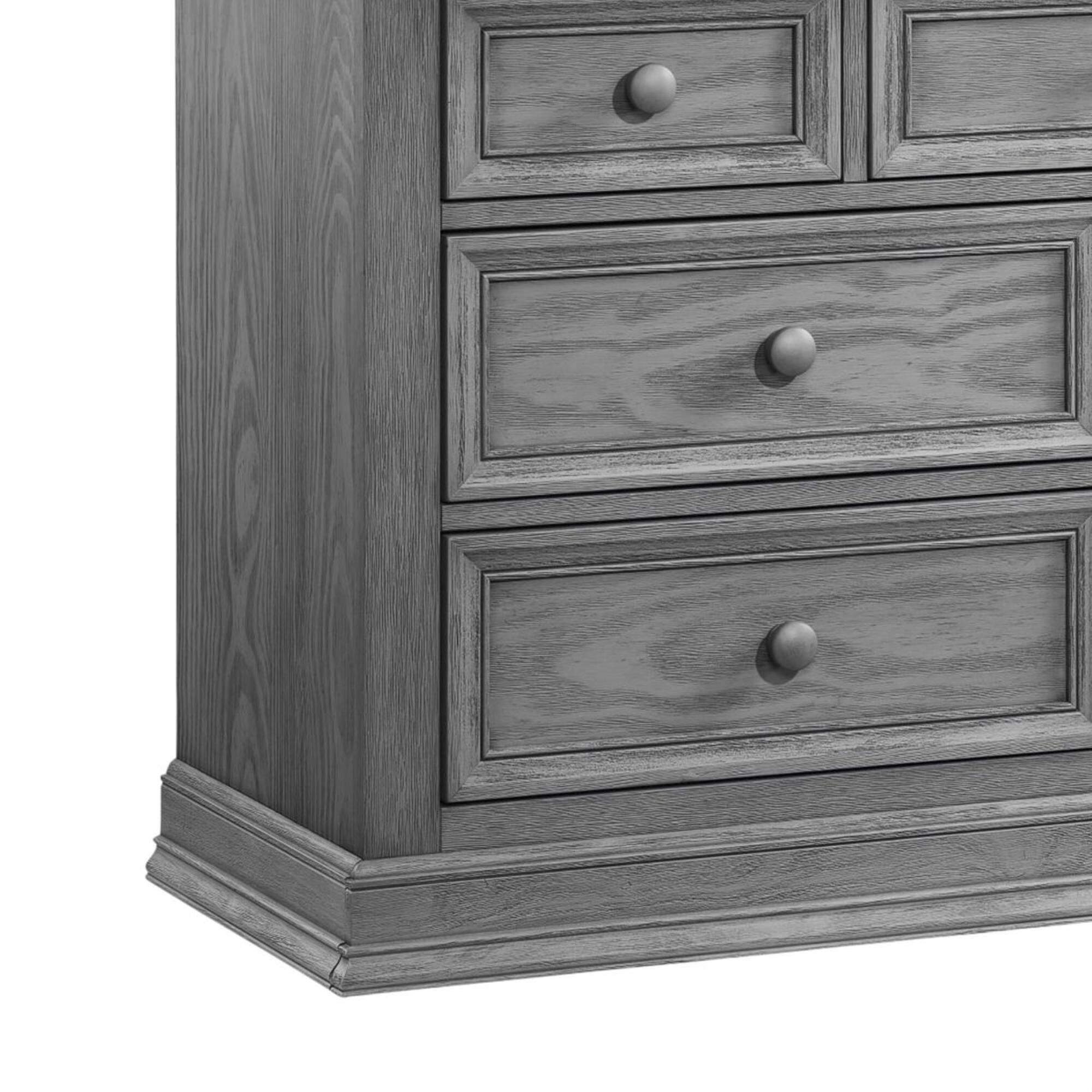 Oxford Baby Glenbrook Dresser and Changer Topper in Graphite Gray
