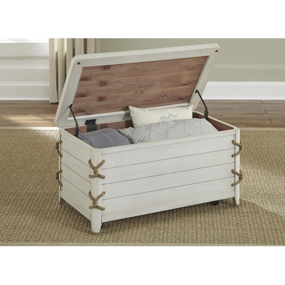 Belle Furnishings Dockside II Storage Trunk in White, , large