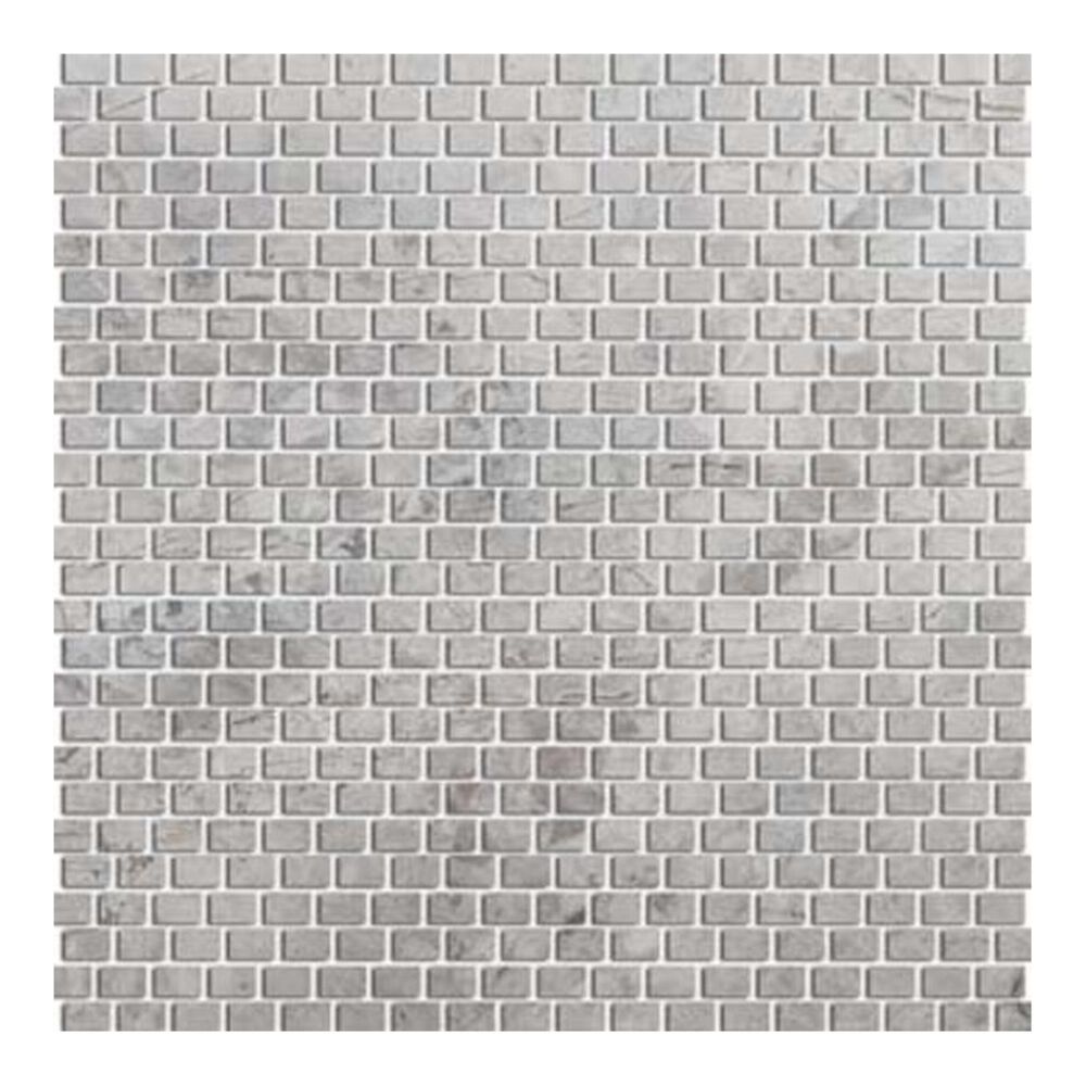 Emser Silver 12" x 12" Natural Stone Mosaic Sheet, , large