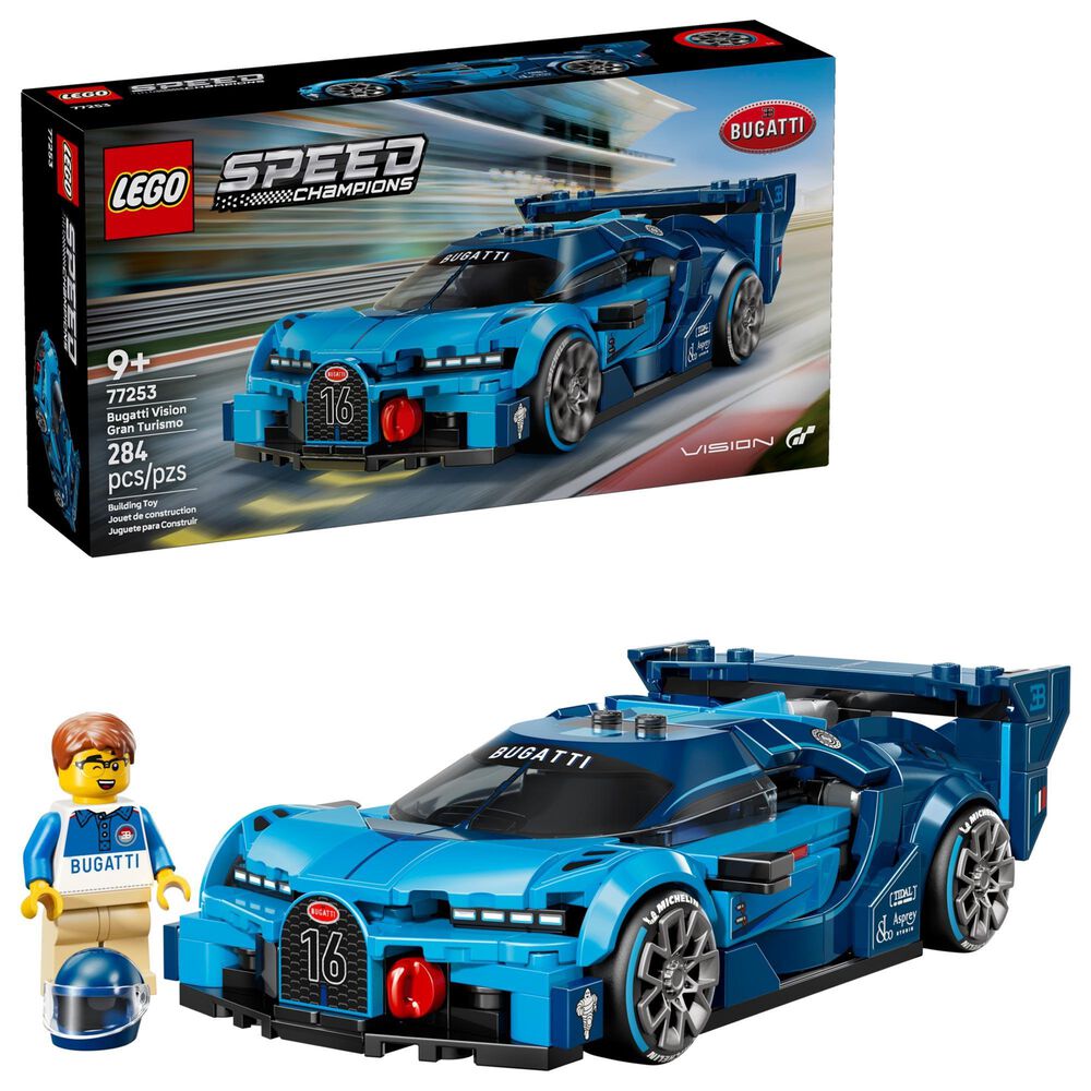 LEGO Speed Champions Bugatti Vision GT Hyper Sports Car Building Set, , large