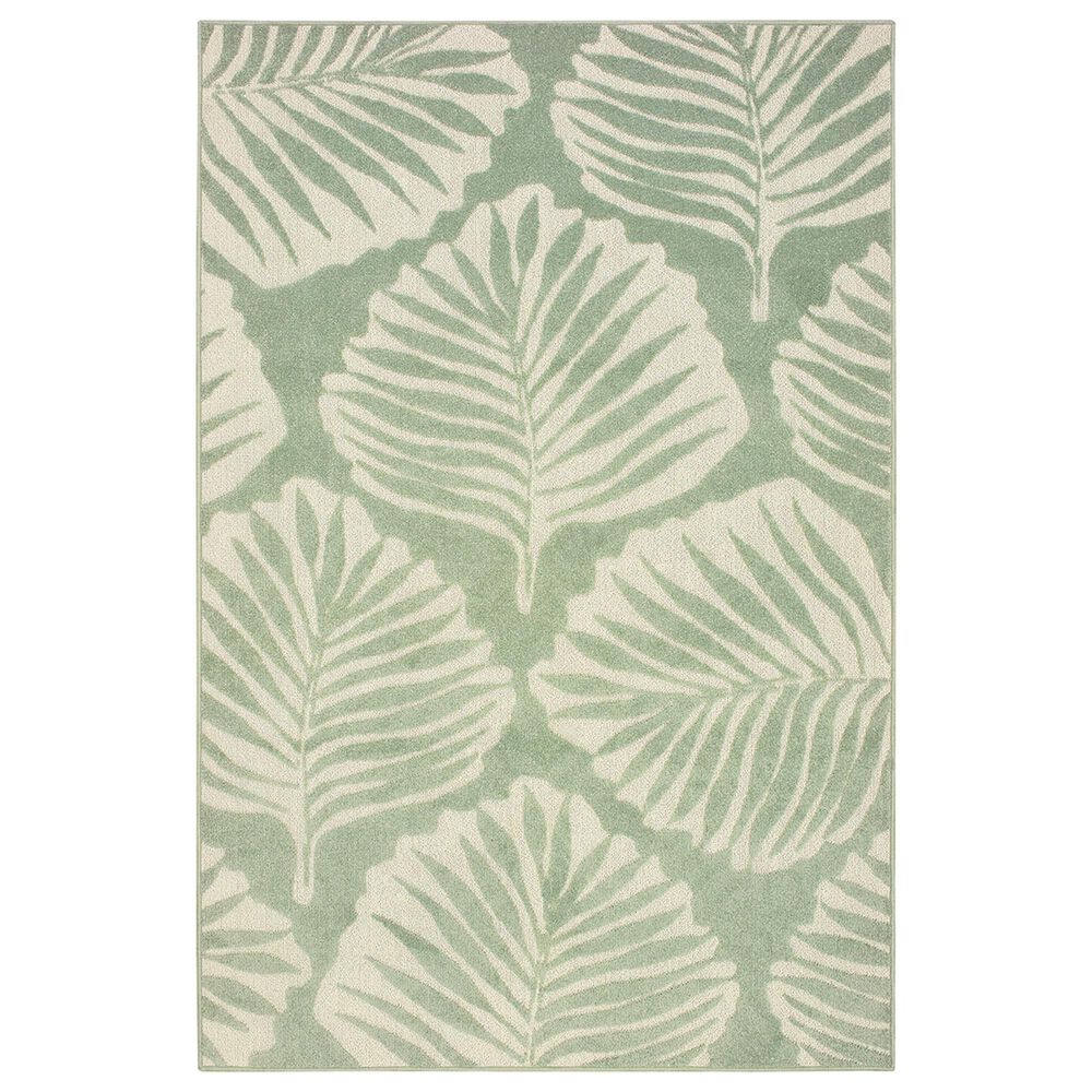 Oriental Weavers Barbados 8027Z 9"10" x 10"10" Green and Ivory Area Rug, , large