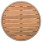 Hearth and Haven 2-Piece Outdoor Coffee Table and Side Table Set with Woven Rope Design in Beige and Teak, , large